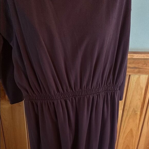 Garnet Hill Red Maxi Dress with pockets!!!!! And tapered elastic waist - Picture 9 of 12